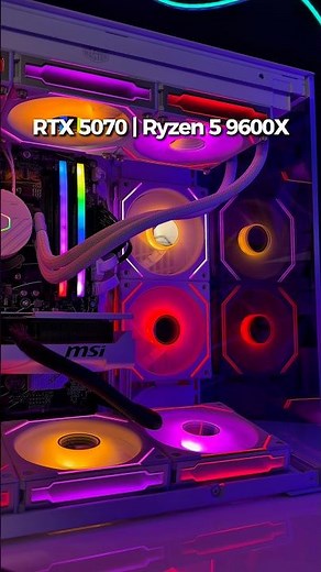 Desk Friendly Compact RTX 5070 RGB Gaming PC #shorts