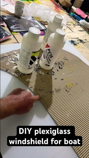 DIY plexiglass windshield for boat how to make #boatrepair #boatrestoration