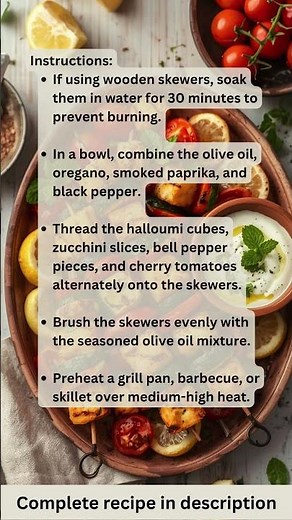 Crispy Halloumi & Mint Skewers Recipe by What Shall I Cook