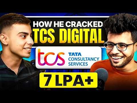 He Cracked TCS NQT Digital 7 LPA Offer | Aptitude , Coding & Interview Guide to Crack TCS NQT 2026 ✅
