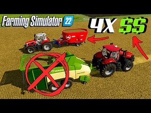 Straw Harvest Glitch Makes You 4X Richer | Farming Simulator 22