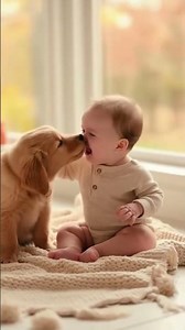 This Puppy’s Kiss Made the Baby EXPLODE With Laughter!