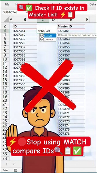 EXCEL Experts Reveal Top Tricks for Matching Data FAST #ytshorts