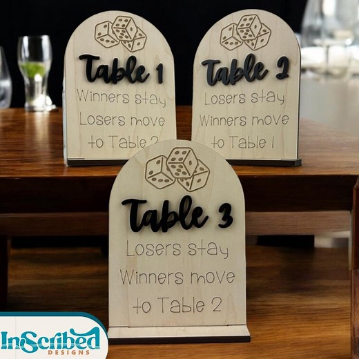 Bunco Table SVG – Laser Cut Bunco Sign | Game Night SVG | Bunco Instructions | Girls Night Game | Family Game SVG - Etsy