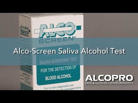 Alco Screen saliva alcohol test instructions