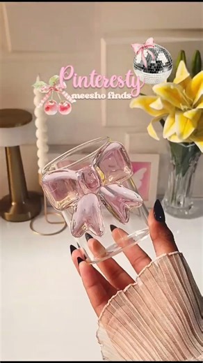 Pinteresty Bow Coffee Cup ☕🎀 Under ₹250 😍 | Aesthetic Meesho Find #meeshofinds