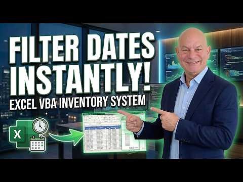Filter Dates Instantly: Excel VBA Inventory System