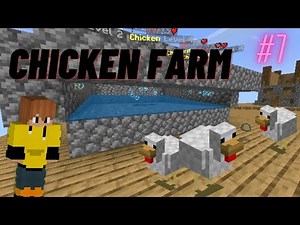 Easy Automatic Chicken Farm In Skyblock Cubecraft #7 | MF767