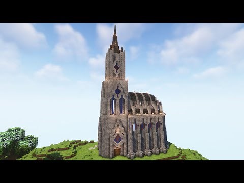 Minecraft | How to build a Medieval Church | Tutorial