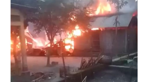 Human chain protesting  disappearance  of edible oil from markets  in Nilphamari