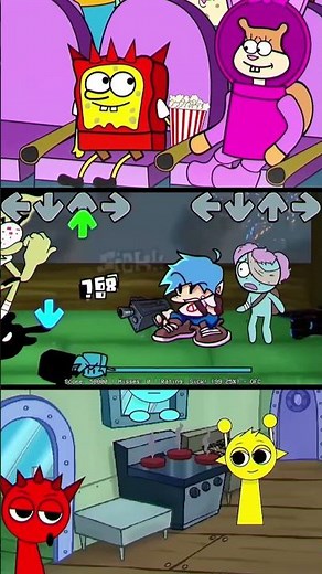 FNF SpongeBob vs Corrupted Plankton with Sprunki Gameplay #shorts