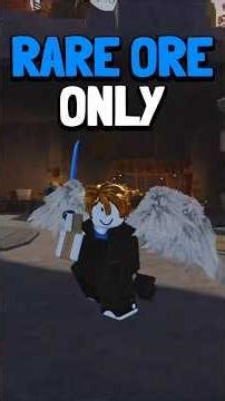 Crafting a WEAPON using RARE ORES only in The Forge #roblox #theforge