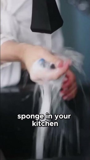 The ultimate kitchen sponge hack #cleanwithme #hacks