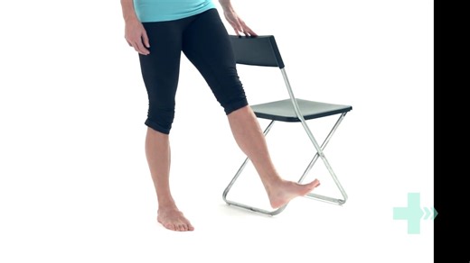 Ankle circles standing with chair (warm up) The ankle circles help...