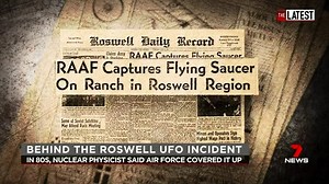 Before Area 51, there was America's first UFO conspiracy in July 1947 when a rancher found debris of a small aircraft in Roswell, New Mexico - which has been associated with aliens ever since. "It was talking to the first hand witnesses about the wreckage and its unusual characteristics that, as they would describe it, that it truly seemed to be something extraordinary. Then, as you talk from witness to witness, you're essentially investigating a crime, minus a crime, and I quickly had to realis