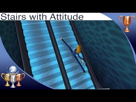 Octodad: Dadliest Catch [PS4] - Stairs with Attitude - Trophy Guide (Climb Escalators in 30 Seconds)