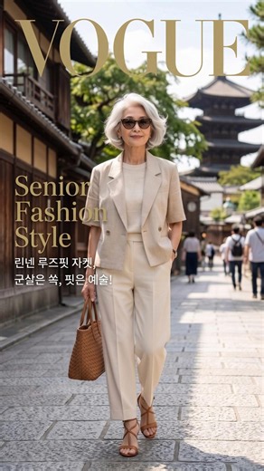 여름까지 세련되게! 5060 린넨 자켓 3가지 컬러 스타일링 🤍#린넨자켓 #루즈핏자켓 #중년여성패션 #여름자켓
