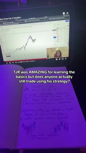Don't get me wrong I absolutely love TJR and love that he created a whole Boot Camp for free however, just curious if anyone who learned from him is actually still using his strategy or did you end up finding a new strategy that works better for you? I personally found a new strategy, but I'm still very grateful for everything that I learned from him.🤍 #tjr #trading #tradingjourney #traderlife #daytrader