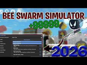 BEST Bee Swarm Simulator Script 2026 🐝🔥 NO KEY Auto Farm Pollen Honey OP GUI Free!