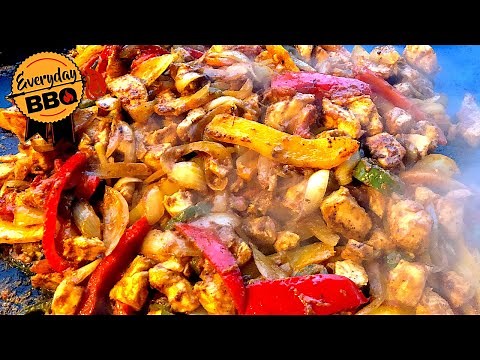 Marinated Chicken Fajitas - Blackstone Griddle - How to make Chicken Fajitas Recipe - Everyday BBQ