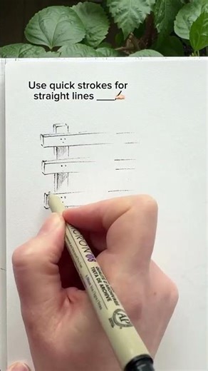 TODAY WE'LL LEARN HOW TO DRAW A FENCE WITH A PEN IN 60 SECONDS⏱️СЕГОДНЯ НАУЧИМСЯ РИСОВАТЬ ЗАБОР