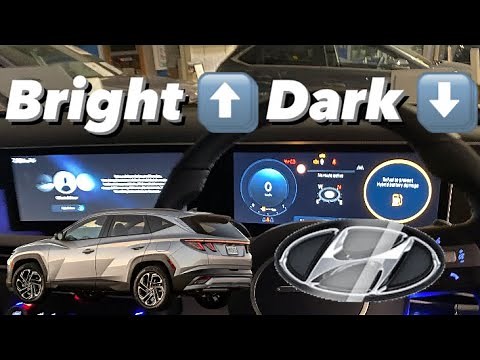 How to brighten or dim dash and radio screens on Hyundai Tucson