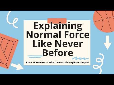 Explaining Normal Force Like Never Before - IGCSE, ALevels, OLevels 2026