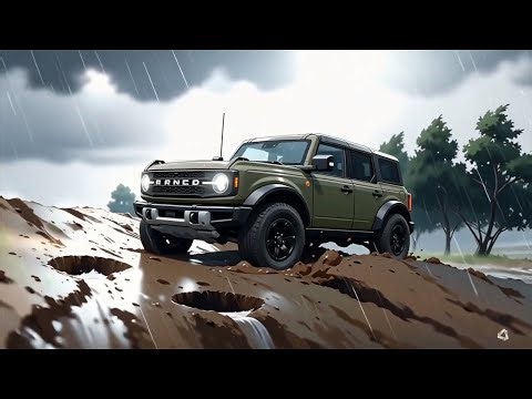 Off-Road Bronco Adventure in the Rain