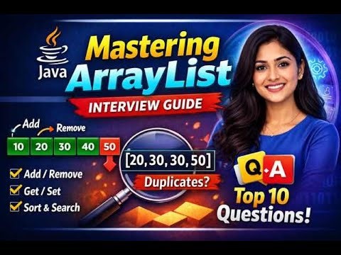 🔥 Java ArrayList Full Guide | Interview Questions + Coding + Internal Working (Beginner to Pro)