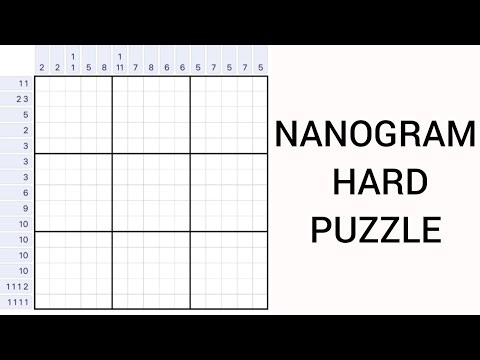 Nanogram Hard Puzzle - How to Solve Nanogram - Nanogram Solver - Puzzle Games 