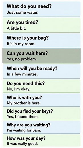 Daily English Conversation | Easy Questions & Answers