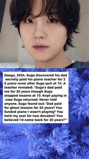 What Happened When BTS Suga's Piano Teacher Revealed Secret 20-Year Payments Will Make You Sob 😢