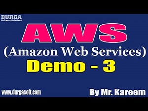 AWS (Amazon Web Services) tutorials || Demo - 3 || by Mr. Kareem On 02-07-2021 @9AM IST