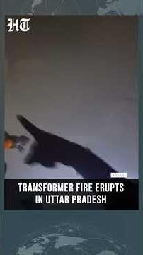 Transformer Fire Erupts in Ghaziabad’s Khora Colony; Emergency Teams Respond #shorts