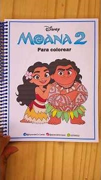 🌺Libro para colorear de Moana🌺 #coloringbook #librodecolorear #librosparacolorear #moana #vaiana