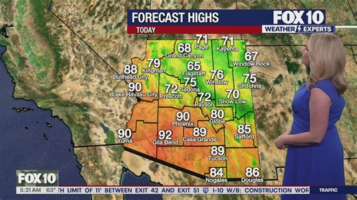 Arizona weather forecast: Another 90-degree day expected in Phoenix
