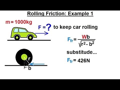 Mechanical Engineering: Ch 11: Friction (45 of 47) Rolling Friction: Example 1