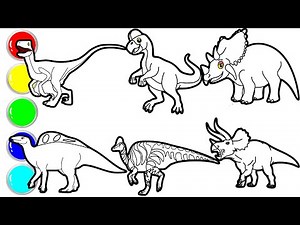Draw Amazing Dinosaurs in Just Minutes! Velociraptor, Parasaurolophus, Triceratops, Ouranosaurus