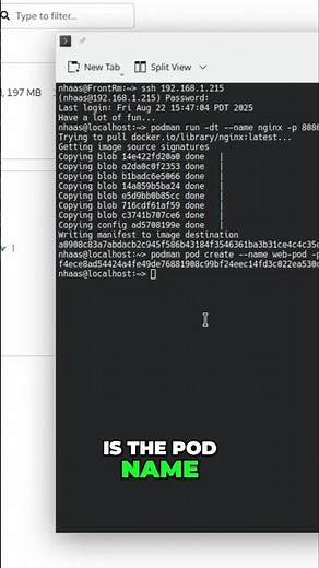 Podman: Simplified Container Creation & Pod Isolation - Easy Tutorial #shorts