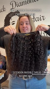 7.8K views · 3 comments | 瑱EXTENSION FILO INVISIBILE CAPELLI NATURALI...