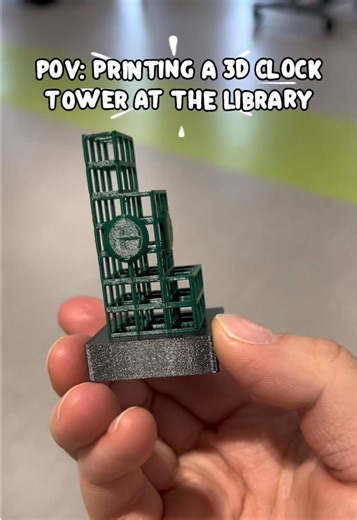 love the new MakerLab! 💚 #binghamton #binghamtonuniversity #college #3Dprinting #library