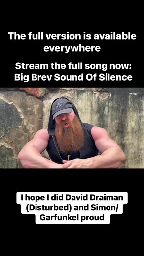 869K views · 34K reactions | This song is avaialable on all music platforms. Ad to your music library please!!! It’s finally here!!! Big Brev's full cover of Simon and Garfunkel's "The Sound of Silence" #soundofsilencee #bigbrev #simonandgarfunkell #coversongs #bass #bassvoicee #disturbed #simonandgarfunkel #thesoundofsilence #singer #song #fullsong #FullCover #singing | Big Brev | Facebook