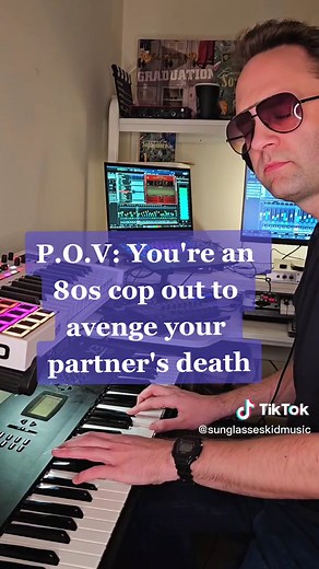 Who doesn't love 80s cop music? Had fun making this jam tonight. Using lots of DX7, Rhodes Affair, JD800, ANA2, JV1080 and Diva. #producersoftiktok #80s #1980s #1980svibes #80sbaby #80svibes #80svibe #1980smusic #synthwave #retrowave #80smovies #80smusic #synthesizer #pov