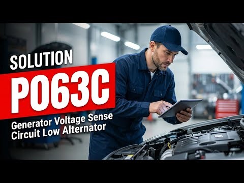HOW TO FIX P063C OBD II ERROR CODE - Generator Voltage Sense Circuit Low Alternator