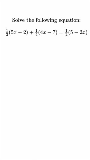 A hard algebra question with fractions #mathschallenge