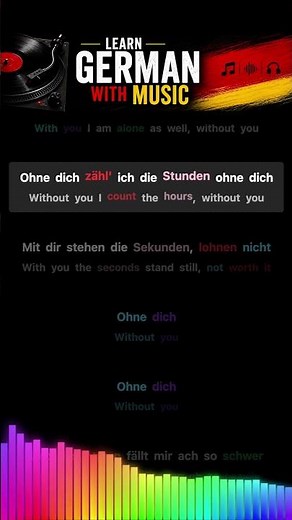 Rammstein - Ohne dich | German Lyrics + English Translation #deutschlernen #learngerman #songtext