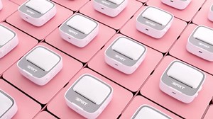 iDPRT Mini Printer with 1 Roll Sticker Paper, Portable Sticker Maker Machine Efficiently and Quickly, Thermal Printer for Study Notes, Pictures, DIY, Label, Rainbow