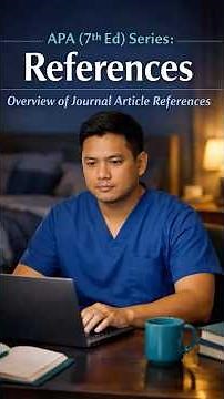 APA 7th Edition Journal Article References Explained (Part 1/3) #rntoolkit #apareferences #apa