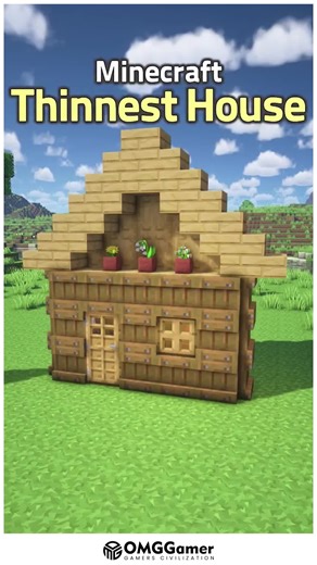 Minecraft Thinnest Survival House: Compact & Smart Design