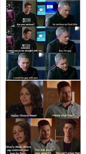 SnowBarry Chaos Meets Olicity Comedy 😂 | The Flash x Arrow Crossover Meme#shorts#menes #harrypotter